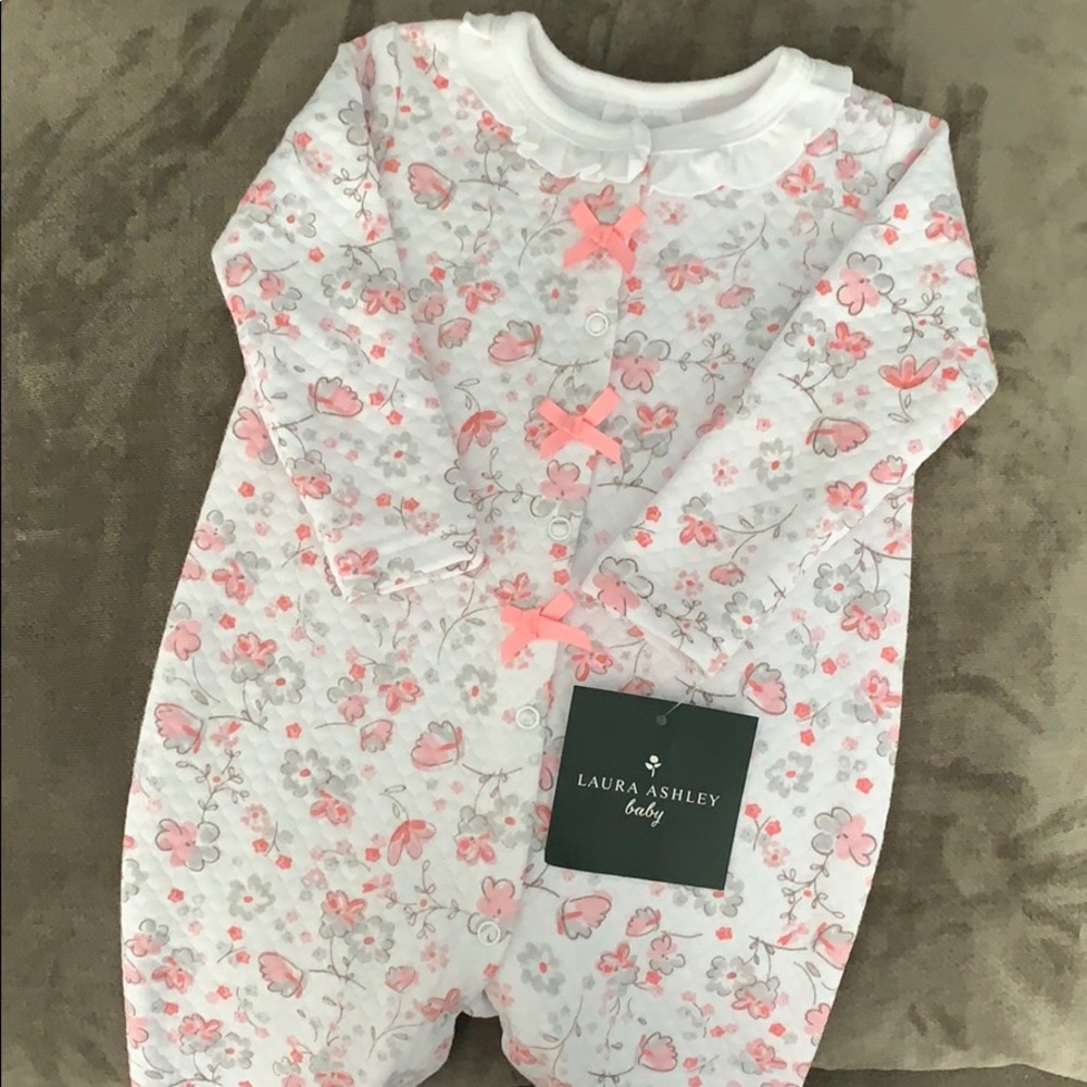 NWT Laura Ashley Baby Floral Sleep & Play